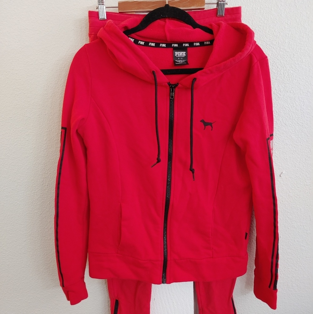 PINK Victoria's secret Sweater Set Size small RED